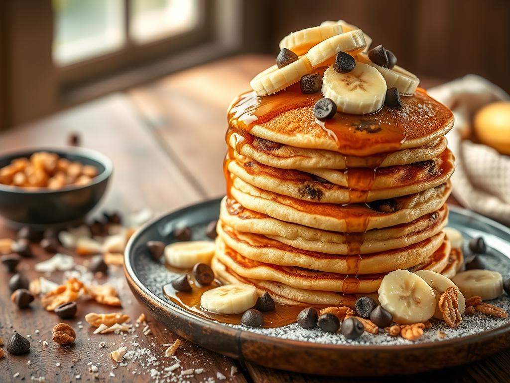 Banana Chocolate Chip Pancake Variations