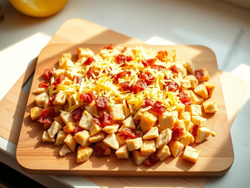 Creamy Chicken Bacon Bites Preparation