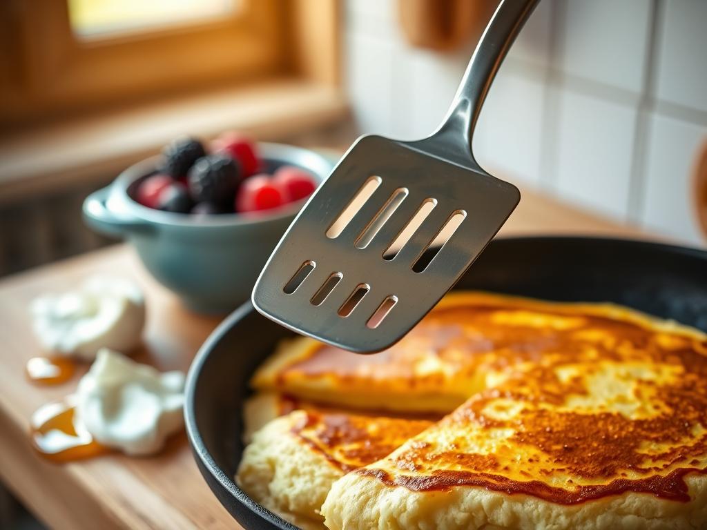 Creamy Ricotta Pancake Cooking Technique