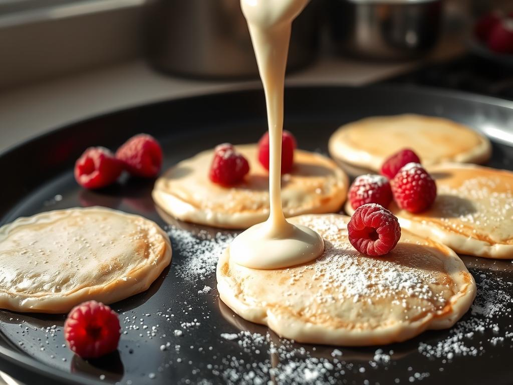 Creamy Ricotta Pancake Preparation