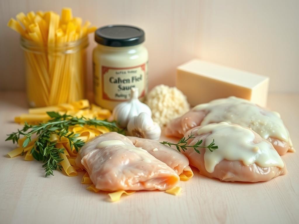 Crockpot Chicken Alfredo Ingredients