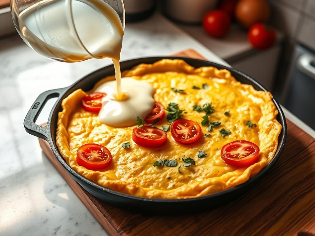 Egg White Frittata Cooking Process