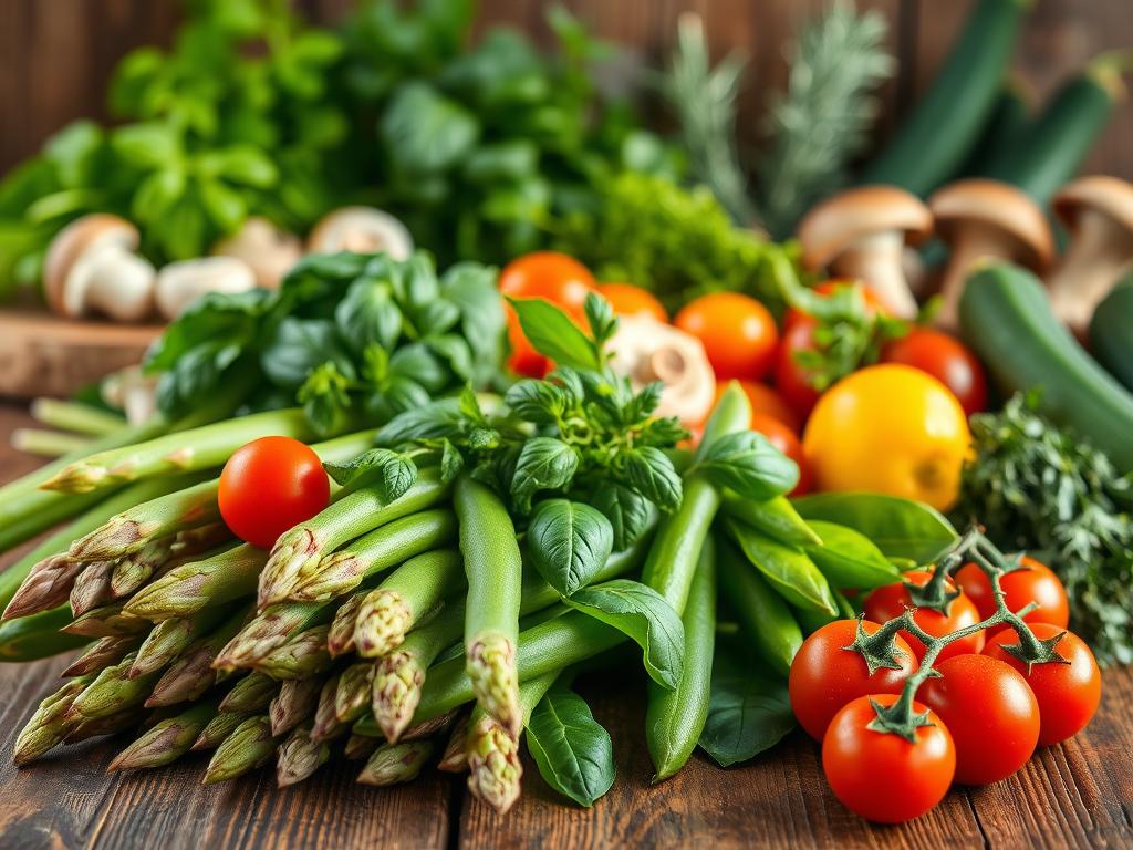 Fresh Spring Vegetables for Pasta Primavera