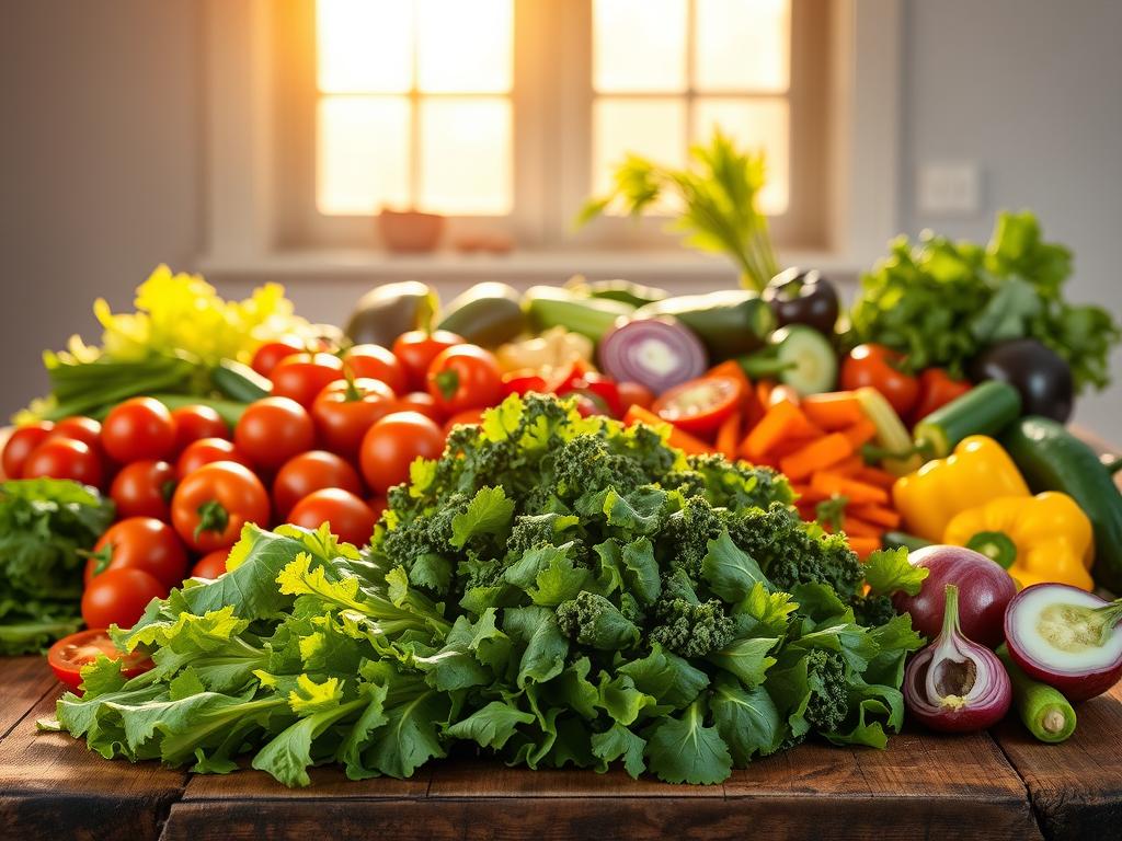 Fresh Vegetables for BBQ Chicken Salad