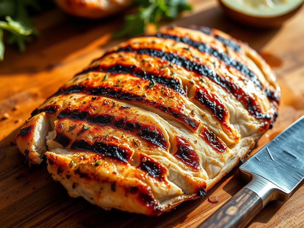 Grilled Chicken Breast Preparation