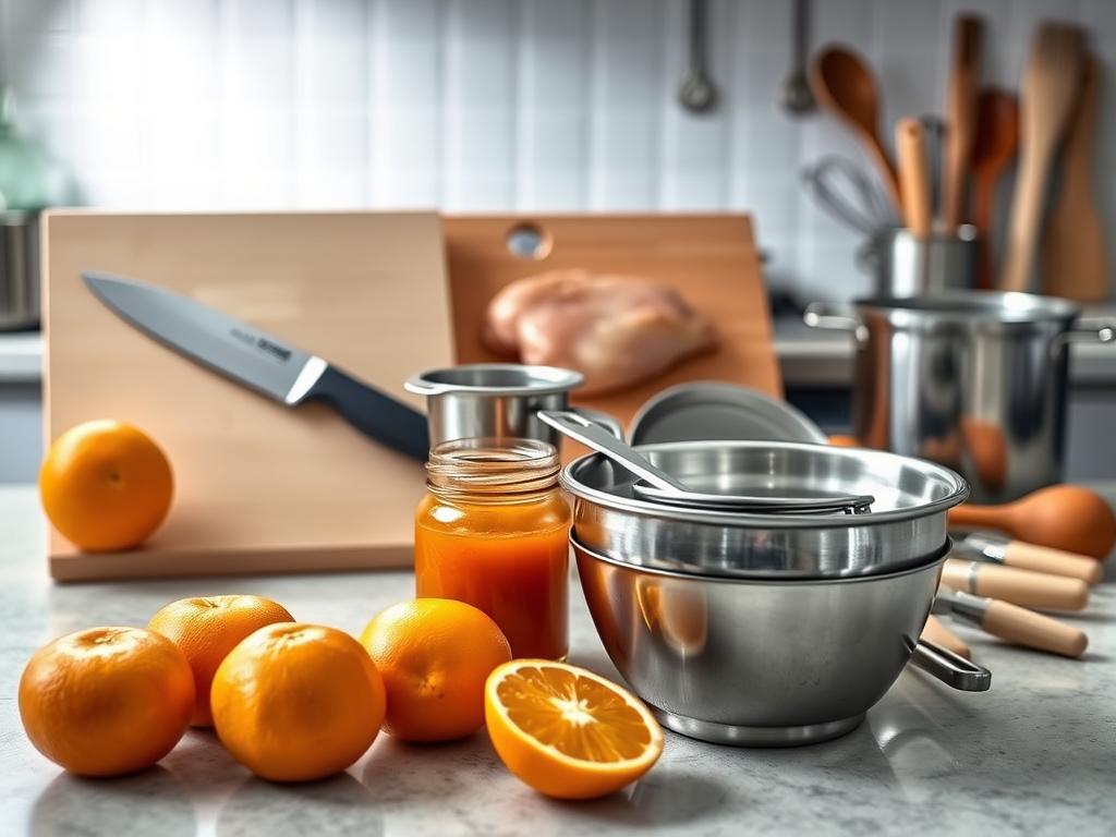 Kitchen Tools for Orange Marmalade Chicken