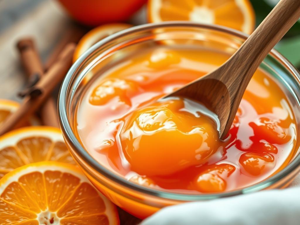 Orange Marmalade Chicken Glaze Preparation