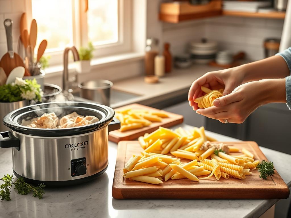 Pasta Cooking Techniques for Crockpot Chicken Alfredo