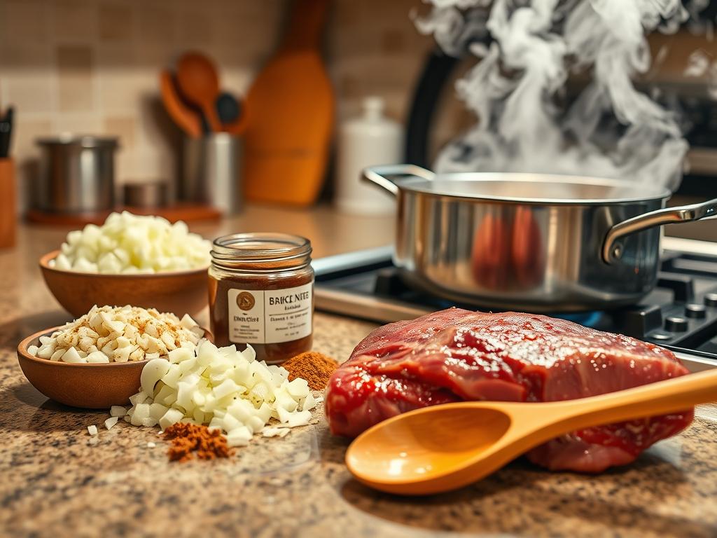 Preparing Brisket Chili Step by Step