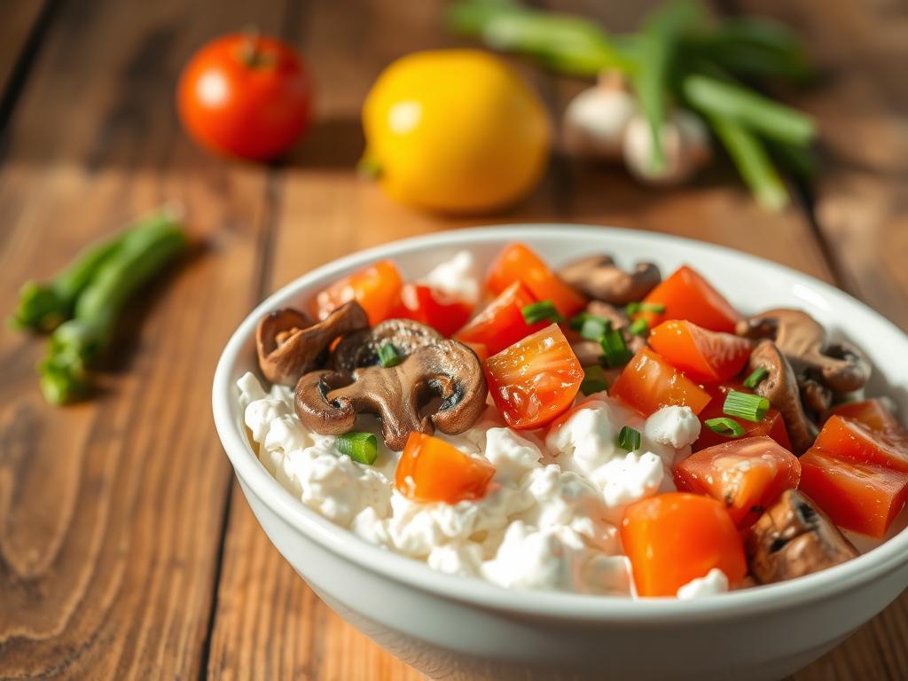 Savory Cottage Cheese Bowl