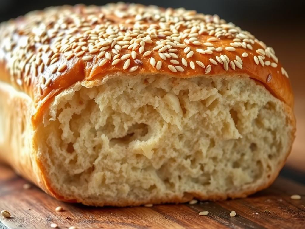 Sesame Bread for Muffuletta Sandwich