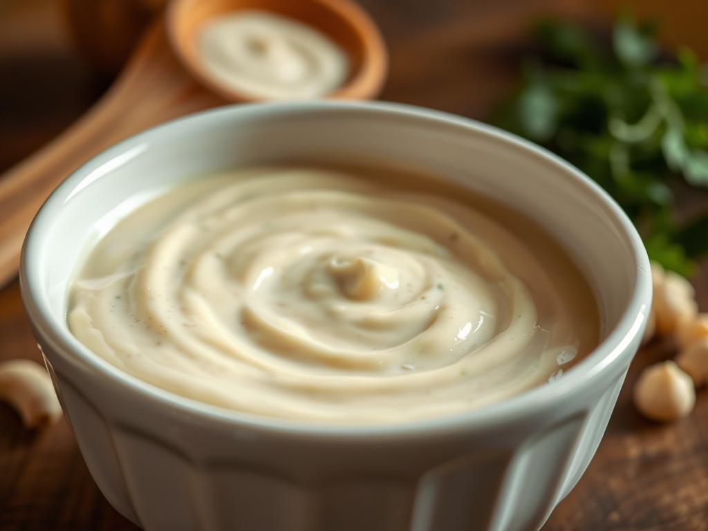 Vegan Creamy Sauce Preparation