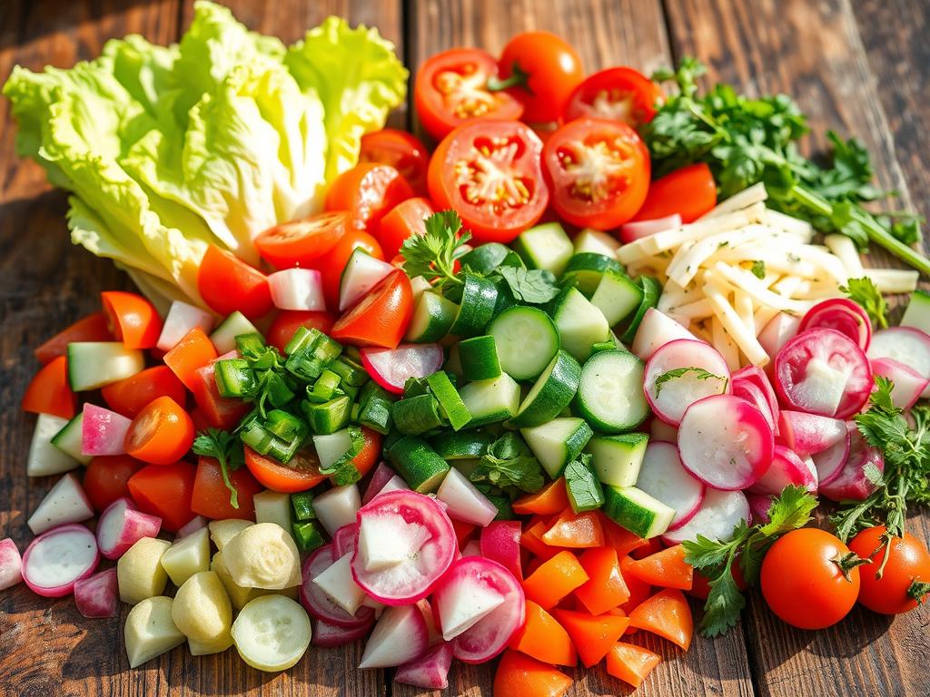 Vegetable Toppings for Arabic Sandwich