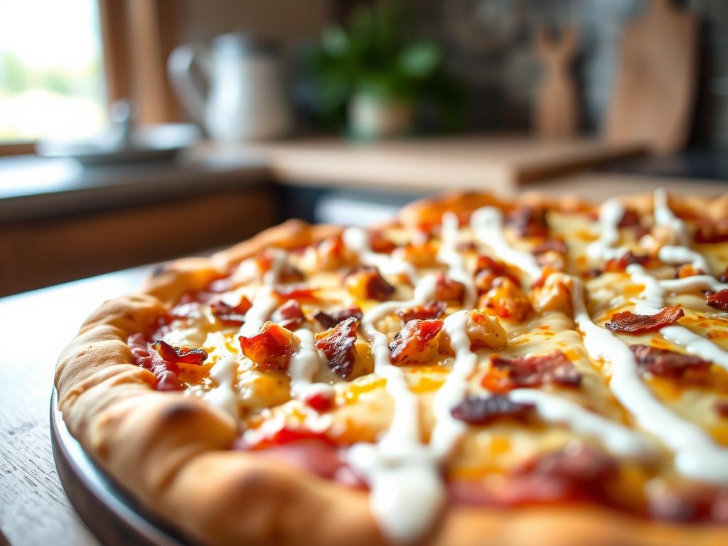 chicken bacon ranch pizza​