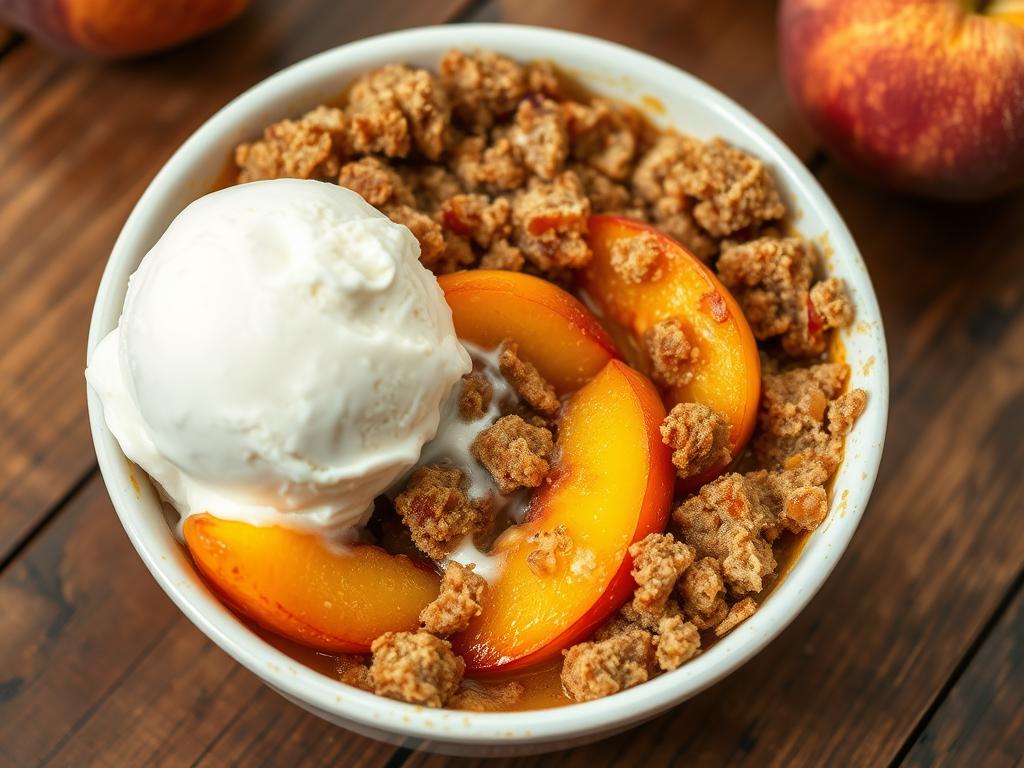 peach crumble recipe​