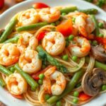 shrimp pasta primavera​