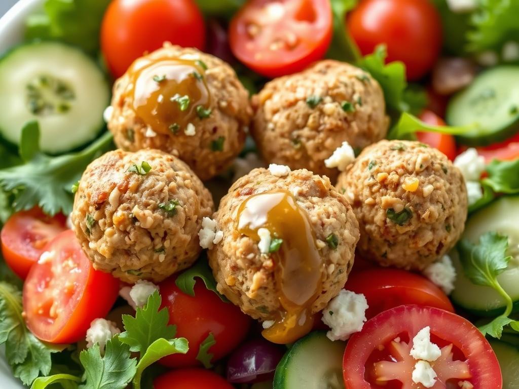 turkey feta meatballs​