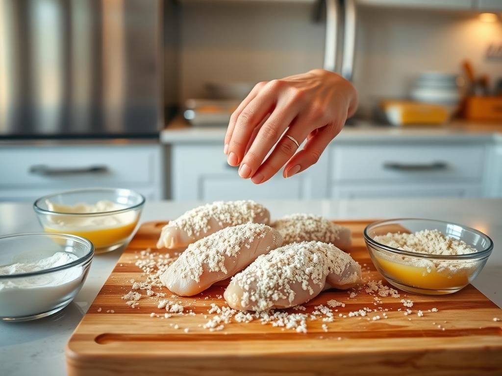 Breaded Chicken Preparation