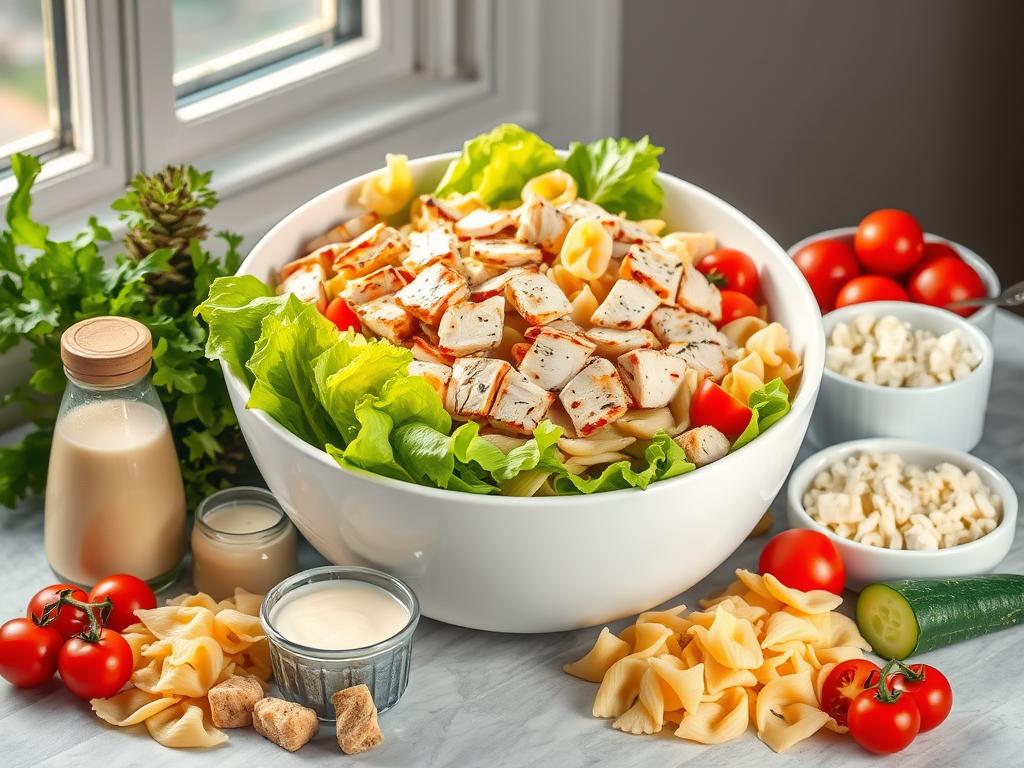 Chicken Caesar Pasta Salad Ingredients