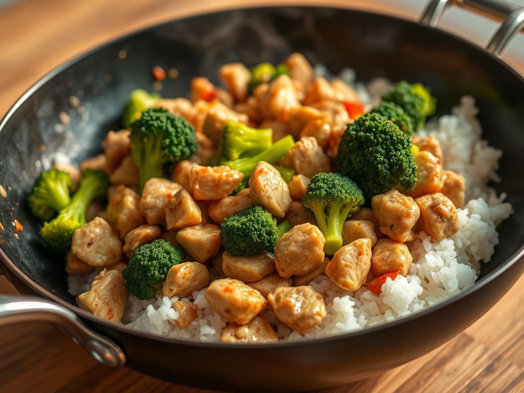 Ground Chicken Stir-Fry with Broccoli