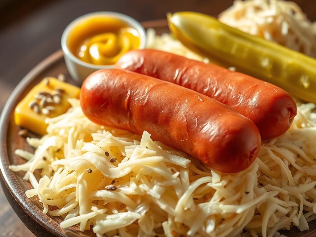 Kielbasa and Sauerkraut Ingredients