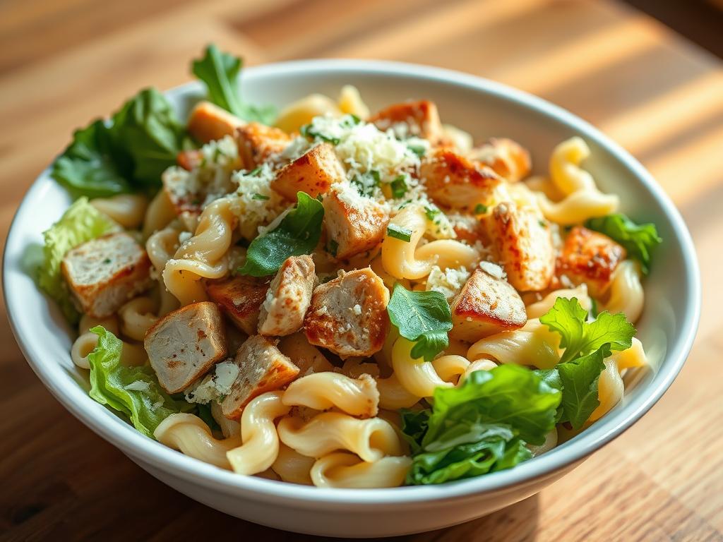 chicken caesar pasta salad​