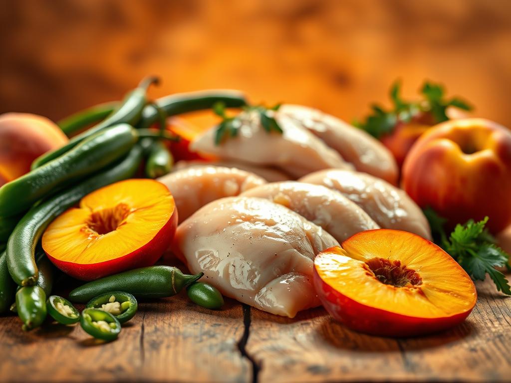 Jalapeño Peach Chicken Ingredients