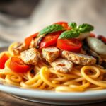 chicken caprese pasta​