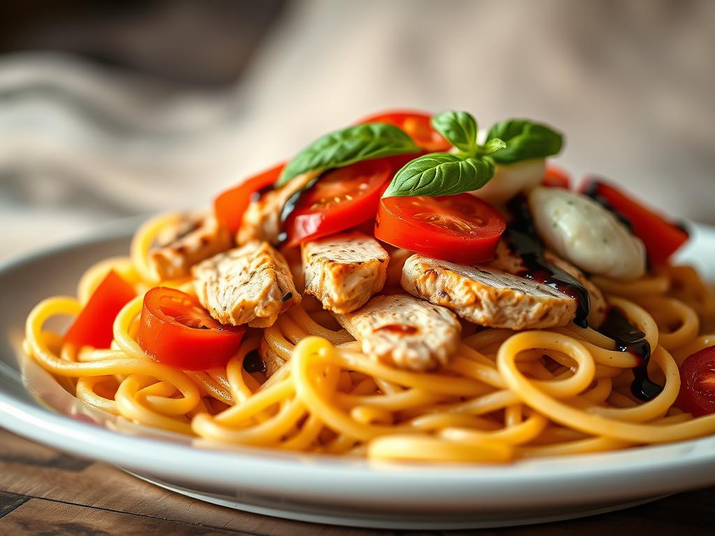 chicken caprese pasta​