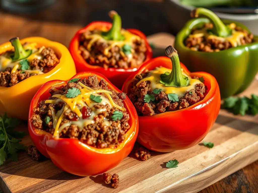 taco stuffed peppers​