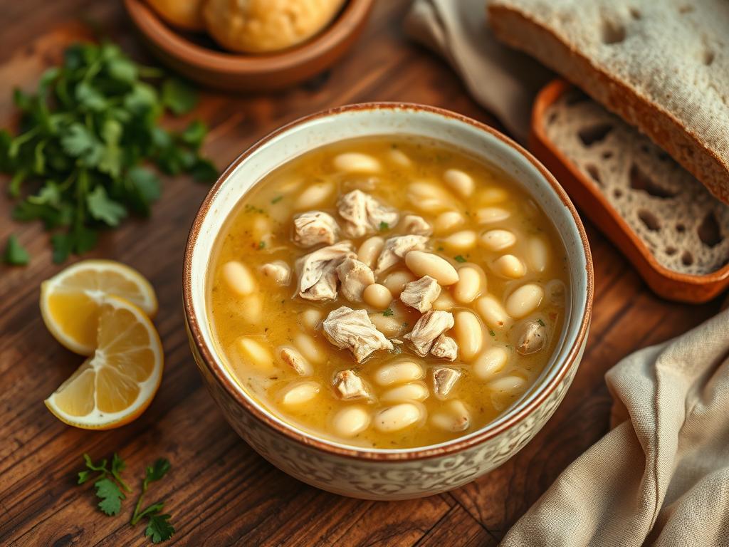 white bean chicken soup​